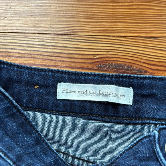 Pilcro and the Letterpress (Anthropologie) Stet Dark Denim Size 27 - Picture 2 of 7